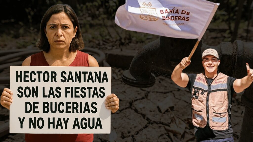 «Indignación en Bucerías: Protestas por la escasez de agua y servicios inadecuados»