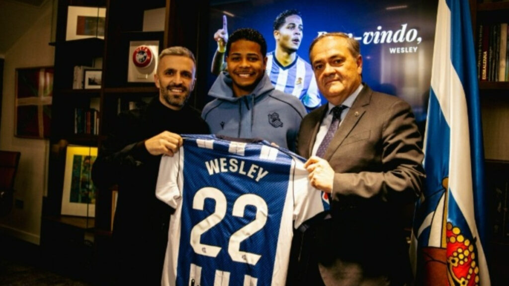 Wesley se une a la Real Sociedad en calidad de cedido con opción de compra