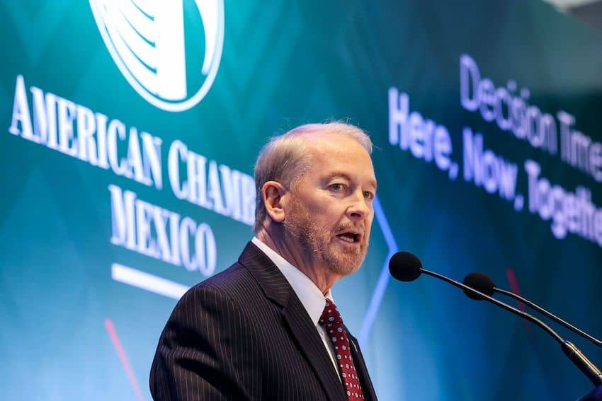 En la reunión anual de AmCham, el embajador estadounidense en México destaca un mensaje optimista sobre el T-MEC.