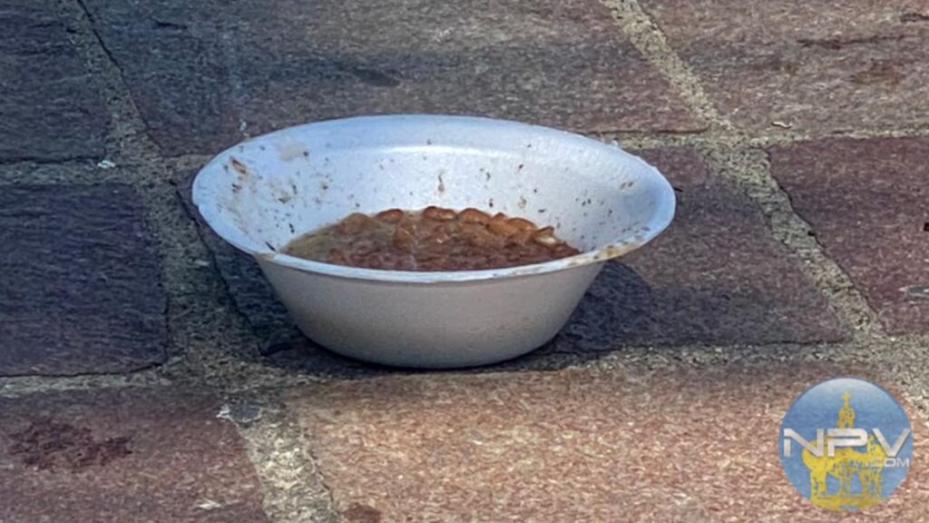 La basura alimentaria en el Parque Hidalgo causa descontento entre los vecinos