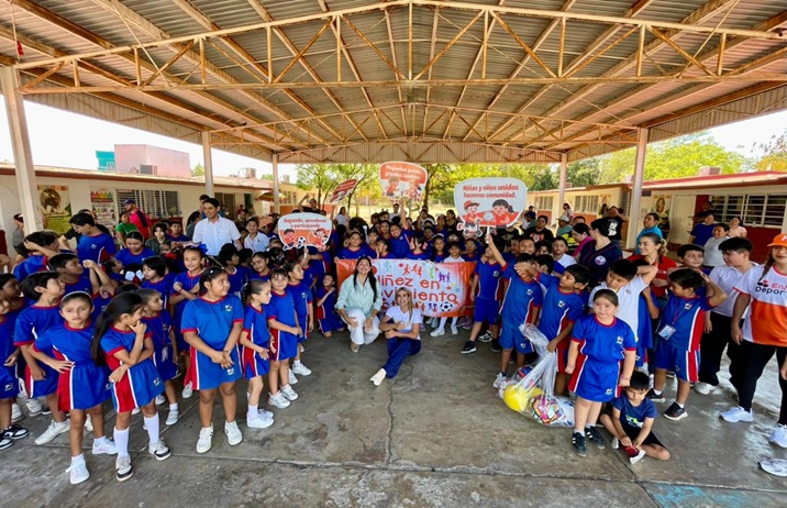 Fomentando la Activación Física y la Convivencia: El Programa ‘Niñez en Movimiento’ Llega a una Primaria en Mazatlán